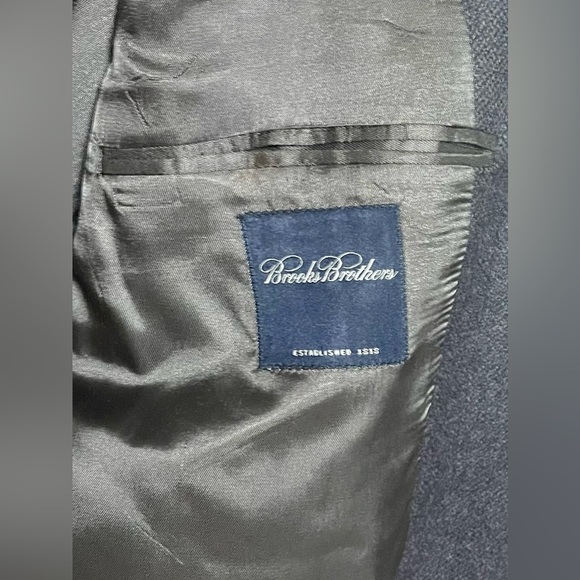 Brooks Brothers Blazer Navy Jacket 85% Lambswool 15% cashmere - Picture 5 of 10